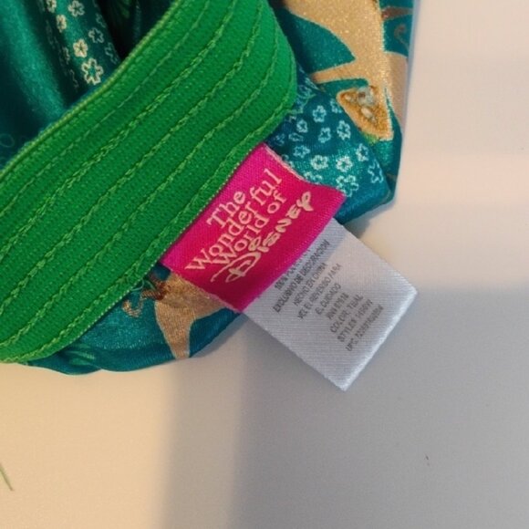 Disney Women's Size M Green and Teal Floral Cats Graphic Pajama Bottom Shorts - Picture 4 of 7